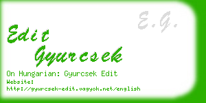 edit gyurcsek business card